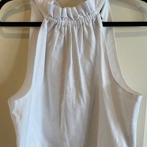 BR Factory Cropped Linen Blouse